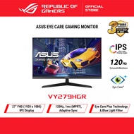 ASUS VY279HGR Eye Care Gaming Monitor – 27 inch FHD (1920 x 1080), IPS, 120Hz(OC), SmoothMotion, 1ms