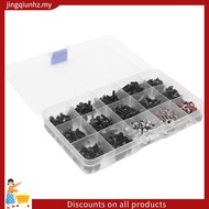 500Pcs Universal RC Screw Kit Hardware Fasteners Set for 1/8 1/10 1/12 1/16 RC Cars