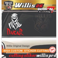 Car Sticker Promo Cutting Sticker Car body Glass Logo Symbol Rally Dakar