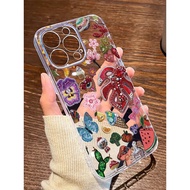 HP Casing VIVO clearhp with Various Element Collage Motif for VIVO Y02T Y15 AS Y16 Y02S Y11 Y12 Y15 