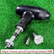 1 Set Golf Spike Ratchet Handle Wrench Tool Bits Golf Remover Ripper Steel Ratcheting Shoe Cleats Pr