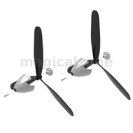 Eachine 3-Blade Propeller With Spinner Screw Set for A6M Zero 400mm RC Airplane Accessories Spare Pa