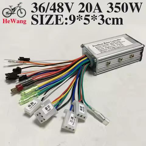 36V 48V lithium battery vehicle controller 9*5*3cm sine wave controller 350w max20A for electric sco