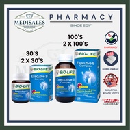 BIO-LIFE EXECUTIVE B COMPLEX TABS 30'S | 100'S | 2 X 30'S | 2 X 100'S (BIOLIFE)
