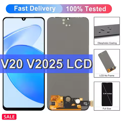 Display For Vivo V20 V21E V2061 V23E Y75 LCD Display Touch Screen Digitizer Assembly Replacement Par