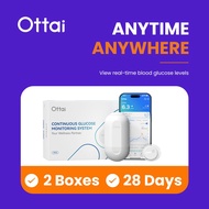 Ottai Glucose Monitoring Set 2Sets Continuous Glucose Meter No Finger Pricking  M8 CGM Monitoring Se