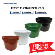 Pot Bunga ANG Hitam 8 cm Pot Tanaman Termurah se-Indonesia 8 10 12 15 17 20 25 30