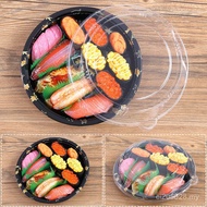 Small Disc Packing Box Platter Box Platter Sushi Round Sushi 20cm Disposable 50 Wholesale Sushi Box 