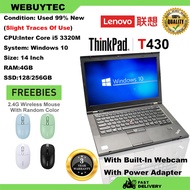 【Lenovo】Second-hand Laptop Used Laptop Thinkpad T430 4GB RAM｜128GB SSD｜Core i5｜Windows10｜14-Inch