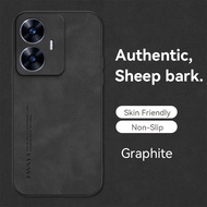 เคส C55 C35 C33 C31สำหรับ Realme นิ่ม TPU C55วัสดุของเคสหนังเคสใส่โทรศัพท์สีด้านกันกระแทก