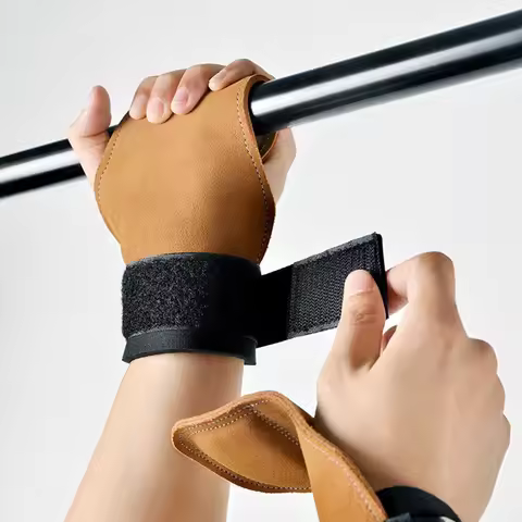 Double Layers Bench Press Weight Lifting Wrist Hooks Straps Deadlift Gloves Grip Pads For Fitness Gy