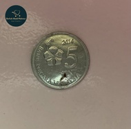 Uang Koin Ringgit Malaysia 5 Sen - Tahun 2014
