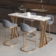 Bar Table Chair Kerusi Meja Bar Tinggi Marble Top Iron Leg Kaki Metal