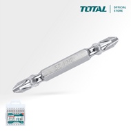 TOTAL Tools 10 Pcs Screwdriver Bit Set (PH2 + PH2 / 65mm / S2) TAC16PH233