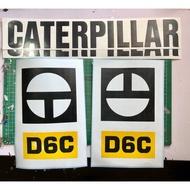 caterpillar d6c set stiker