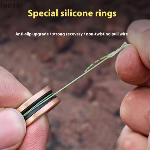 〔CC33〕Alloy Cable Ring Fast Line Cutting Anti-slip Protect Hands Fishing Reel Tighten The Leader Kno