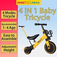 ANNS 3IN1 Baby Tricycle Kids Bycycle Stroller Children Bike Balance Car Balance Bike Basikal Budak H