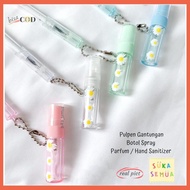 Pulpen Gantungan Botol Spray / Semprotan (bisa diisi parfum   hand sanitizer   air   dll) // Bolpen 
