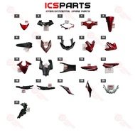 PLASTIC SET - CASE K03 WAVE RSX 110 2010 RED - R340C Y8 Y9