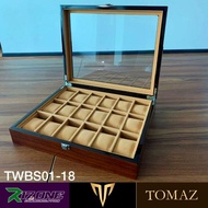 TOMAZ Watch Box TWBS01 [18 Slot] Original / New In Box / Kotak Jam Tangan / Super High Quality / Lim