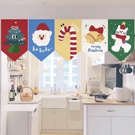 Christmas Decoration Partition Door Short Curtain Home Kitchen Pennant Shade Curtain