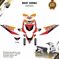 Decal Beat Karbu Full Body Stiker Beat Karbu Full Body Repsol