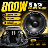 Professional speaker, 15 ". 8 Ohms. 800 Watts