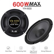 Inch 1Pc 6.5 Speakers 600W 2-Way Vehicle Door Subwoofer Car Audio Music Stereo Full Range Frequen