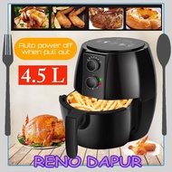 4.5L Kitchen Air Fryer Household Large Capacity Electric Air Fryer For Home Restaurant Cooking Kitchen Accessories Kuali elektrik