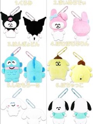 🆕新品/ 日本直送🩵Sanrio Smile Face Ball Chain Mascot [Mochimochi / Fluffy ♪] / 水怪/布甸狗/PC狗/ 玉貴狗/ Kuromi/ My 