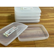 (Nội địa Nhật) Hộp đựng cơm văn phòng  hộp đựng thực phẩm thức ăn tủ lạnh nắp dẻo dáng dẹt dáng cao 