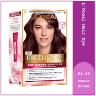 Loreal Paris Excellence Creme Hair Dye L'Oreal Hair Dye #4.26 Purple Brown