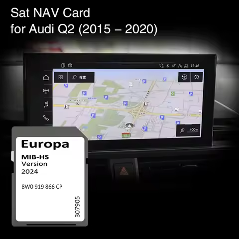 2024 Update Europe UK Maps 8W0919866CP for Audi Q2 2015-2020 Car SD GPS Card 16GB MHS2 MIB-HS Naviga