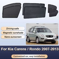 Sun Shade For Kia Carens Rondo7 MK2 Naza Citra 2 UN Rondo 2007-2013 Sunshade Magnetic Heat insulatio