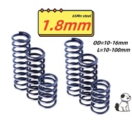 65Mn Steel Compression Return Spring 1.8mm Wire OD 10–22mm Length 10–100mm