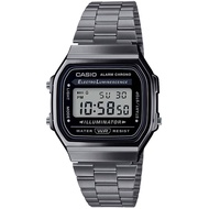Shipped directly from JapanCASIO Standard A168WGG-1A Watch for Men, Women, and Kids, Black, Digital,