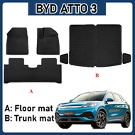 BYD Atto 3 Mats, 3D Car Floor Mats, Car Floor Trays, TPE XPE Material, Waterproof and Anti-slip