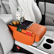 15W Wireless Fast Charging Car Armrest Box Protective Pad Car Tissue Box FCC, CE, RoHS Certification