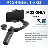 M02 3-Axis Smartphone Gimbal Stabilizer with Intelligent Tracking Camera Fill Light Anti-Shake Handh