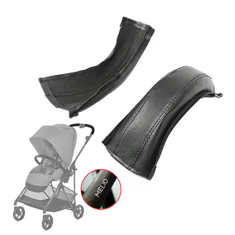 Strolle Handrail Leather Cover For Cybex Melio 2/3 Carbon Pushchair Handle Buggy Mom Push Bar Protec