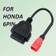 Motorcycle Diagnostic Tools for Motorcycle Fit Diagnostic Cable 6Pin To OBD Adapter for Honda Yamaha