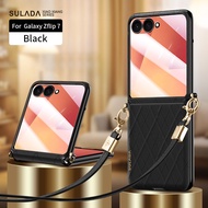 Z Flip7 Casing Case For Samsung Galaxy Z Flip 7 Z Flip 6 Z Flip 5 Z Flip7 FE Luxury Central axis Con