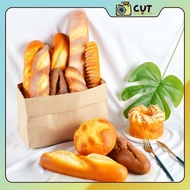 Fake Bread Model for Penguin Photography Decor, Model Room Decoration, Black Bread Props, Bread Stic
