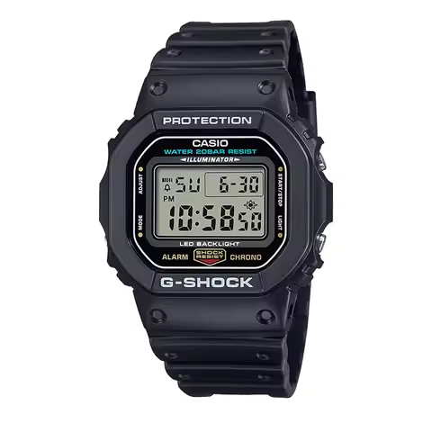 CASIO DW-5600UE Digital Watch, 200M Water Resistant, LED Backlight, Shockproof, Multifunctional