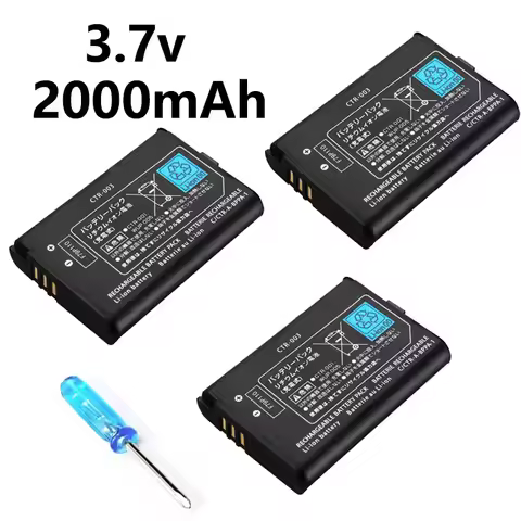 2000mAh CTR-003 For Nintendo 2DS 3DS NEW 2DS XL Battery CTR-003 For Nintendo 3DS N3DS Gamepad Contro