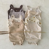 Korean Version Baby Sling Romper Thin Vest Jumpsuit 3-6 Months Baby Triangle Baby Clothes 6.7
