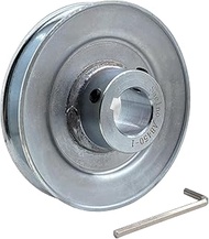Saelno AB450-1 Single Groove Web Sheaves,v Belt Pulley 1 inch bore 4.5" OD,Motor Pulley Carbon Steel