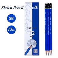 Kuelox 1100 Sketch Pencil H/2H/HB/B/2B/3B/4B/5B/6B/7B/8B/EE Black/Blue Charcoal Pen Painting Pencils