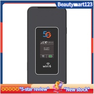 5G Pocket WiFi Router 8000mAh Wi-Fi 6 5G Dual Band Mobile Hotspot 1800Mbps Color Sreen 5G/4G LTE Por