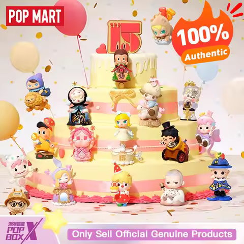 New POPMART Celebrating The Moment POP MART 15th Anniversary Series Blind Box Figurine POPMART Colle